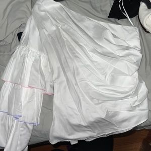 Shopbop Ruffled One Sleeve Top